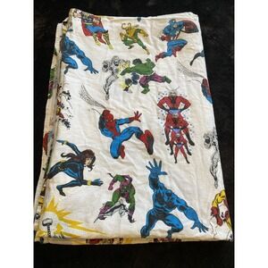 Pottery Barn Marvel Comics TWIN FLAT Sheet‎  Flannel